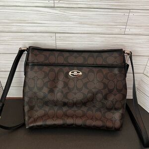 Coach Signature File Crossbody Bag